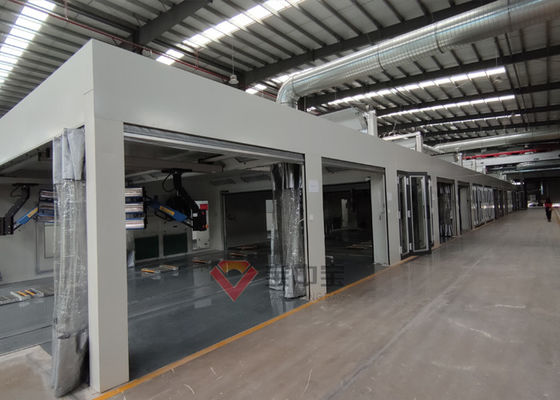 chất lượng Dây chuyền sơn kim loại tấm tự động với Hệ thống nhiệt đèn hồng ngoại nhà máy sản xuất