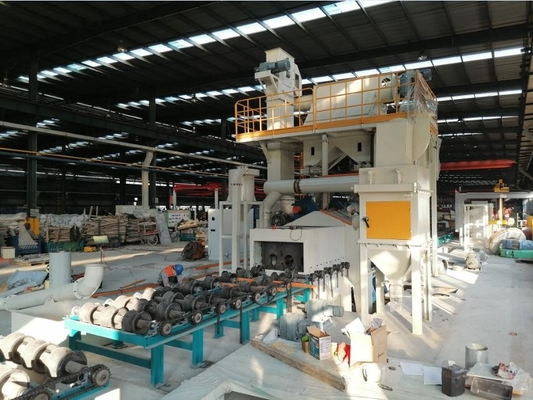 Đường ống thép lớn Thổi cát và đánh bóng trên bề mặt của các đường ống khác nhau