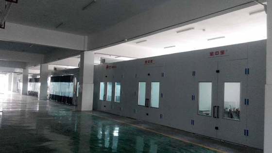 Dây chuyền sơn kim loại cho trung tâm đào tạo Tấm kim loại tự động Màu trắng để sửa chữa ô tô