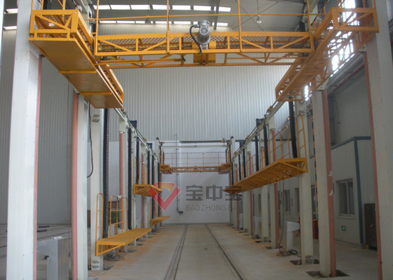 Nâng nền tảng làm việc cho phòng phun sơn xe lửa Gian hàng phun sơn công nghiệp