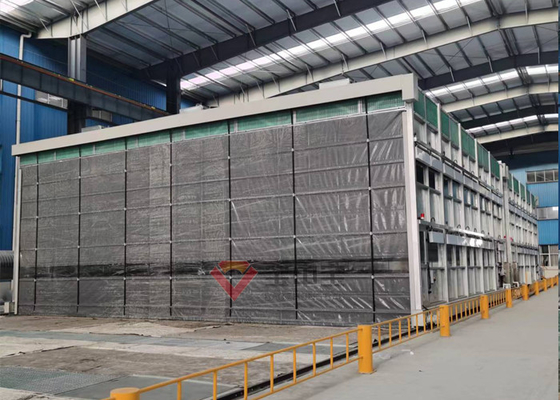 Gian hàng sơn máy móc hạng nặng có thể thu vào cho phôi kim loại tùy chỉnh
