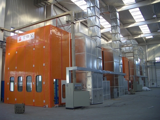 Buồng sơn xe buýt Air Flow Full Downdraft Spray Booth cho xe