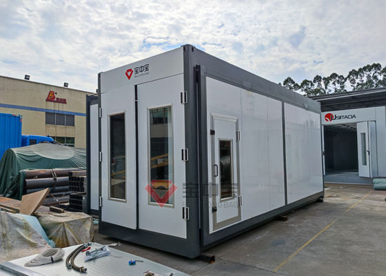 chất lượng Protable Container Spray Booth Hướng dẫn sử dụng Move Side Expansion Wall Design Phòng sơn nhà máy sản xuất