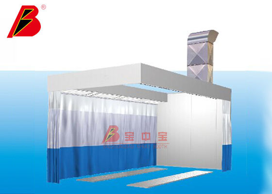 chất lượng Cửa hàng sửa chữa Trạm chuẩn bị sơn 6,5kw được đánh bóng có rèm nhà máy sản xuất