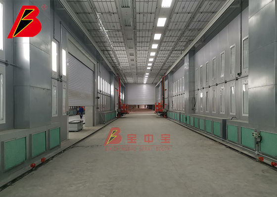 chất lượng Gian hàng sơn phun công nghiệp tĩnh điện 10um bằng hệ thống điều khiển thông minh nhà máy sản xuất