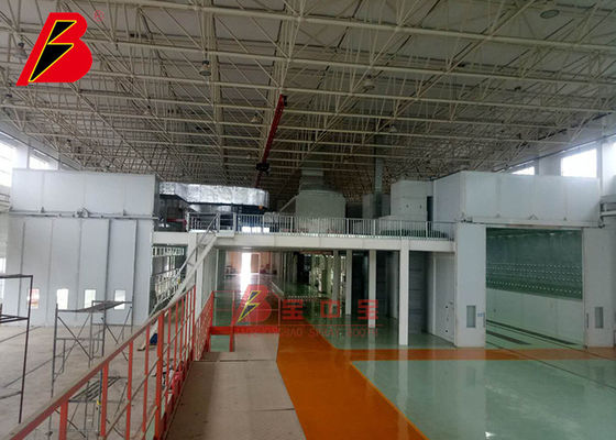 Trưng bày Máy bay trực thăng 15000mm Gian hàng phun công nghiệp