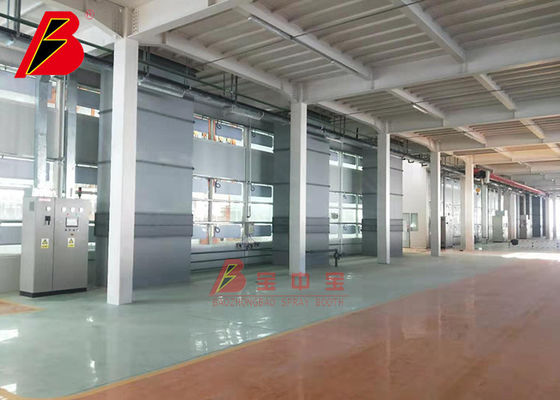 Gian hàng phun khí công nghiệp lớn 49KW cho các bộ phận máy bay tàu hỏa