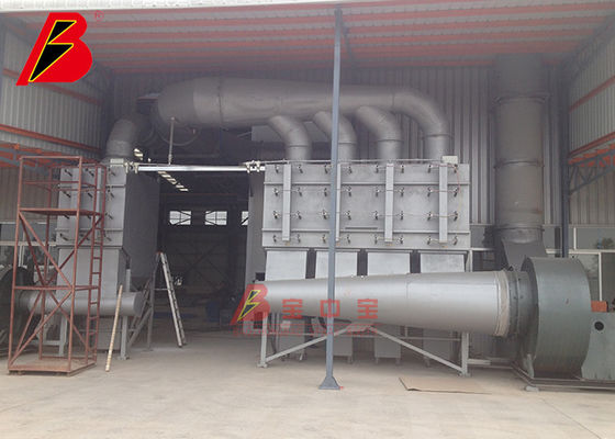chất lượng 69kw làm sạch phòng phun cát cho container lớn nhà máy sản xuất