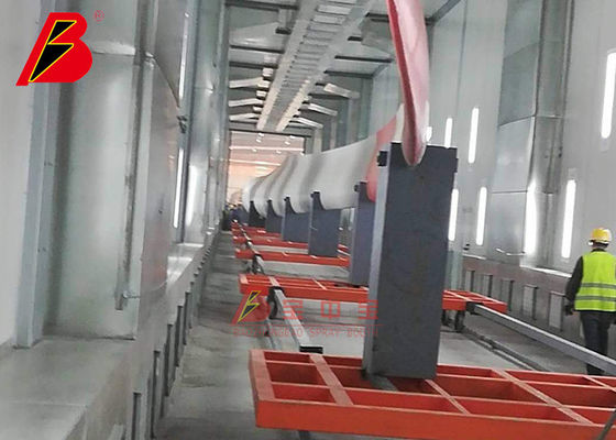 Buồng phun công nghiệp Wind Blade Baking 10um với ống xả bên