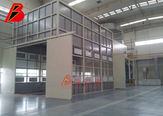chất lượng Tường kim loại trực quan Chống cháy Dây chuyền phun sơn tự động tối thiểu 1,0m nhà máy sản xuất