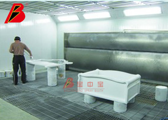 chất lượng Tầng hầm kim loại Phòng phun đồ nội thất 34,5KW để chế biến gỗ nhà máy sản xuất