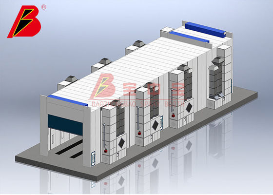 Hai bên xe buýt khí thải Xe tải BZB Buồng phun