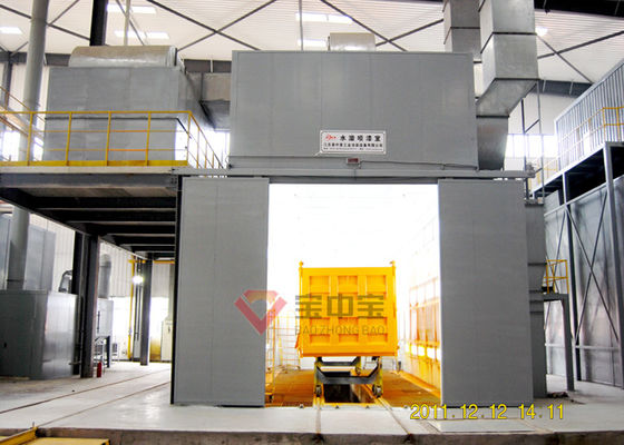 chất lượng Dây chuyền sản xuất sơn phun cho xe cơ giới với phòng nướng đường sắt cơ sở nhà máy sản xuất