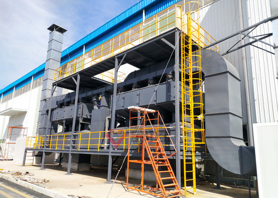 Thiết bị xử lý oxy hóa xúc tác Bộ lọc Hệ thống xử lý VOC cho gian hàng sơn kết cấu thép