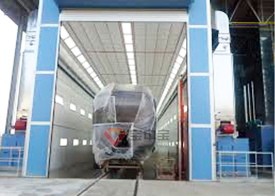 chất lượng Sơn đường sắt Cả hai gian hàng phun Downdraft đầy đủ Sơn tự động bằng lớp phủ bề mặt nhà máy sản xuất