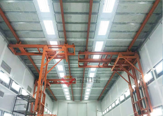Treo Phong cách 3D Nâng xe Buýt Sơn Gian hàng Nâng nền làm việc cho dây chuyền sơn