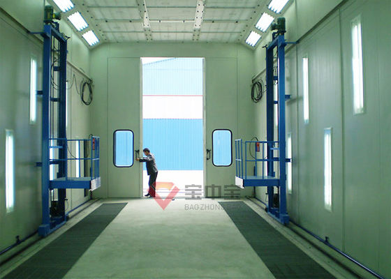 chất lượng Nền tảng làm việc nâng cao 3D cho gian hàng sơn xe buýt tùy chỉnh ổ đĩa qua gian hàng phun nhà máy sản xuất