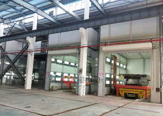 chất lượng Gian hàng sơn xe tăng quân sự với dây chuyền sơn xe đẩy điện nhà máy sản xuất