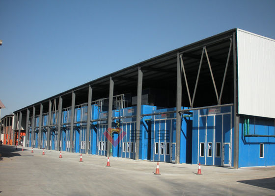 chất lượng Phòng sơn xe buýt với hệ thống nhiệt Bệ làm việc nâng hạ 3D Gian hàng sơn xe buýt nhà máy sản xuất