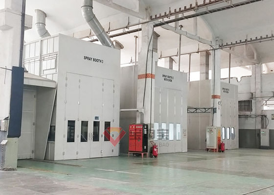 chất lượng Buồng phun xe buýt cho phòng sơn xe buýt Yutong Thiết bị sơn nhiệt diesel nhà máy sản xuất
