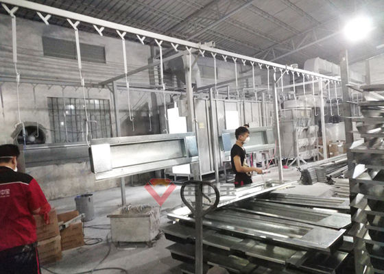 Dây chuyền sơn tĩnh điện kim loại tự động cho phòng nướng nhiệt độ cao