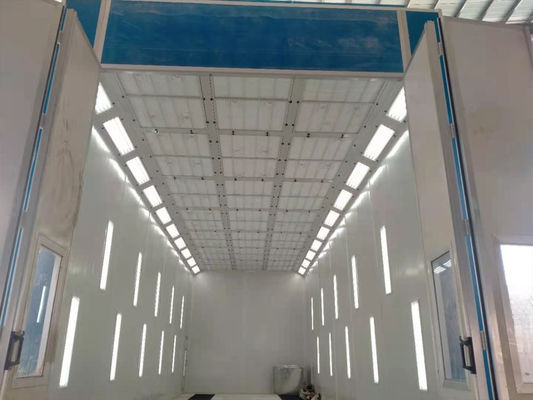 Buồng phun xe buýt và xe tải tùy chỉnh với phòng sơn 1000lux ánh sáng bên