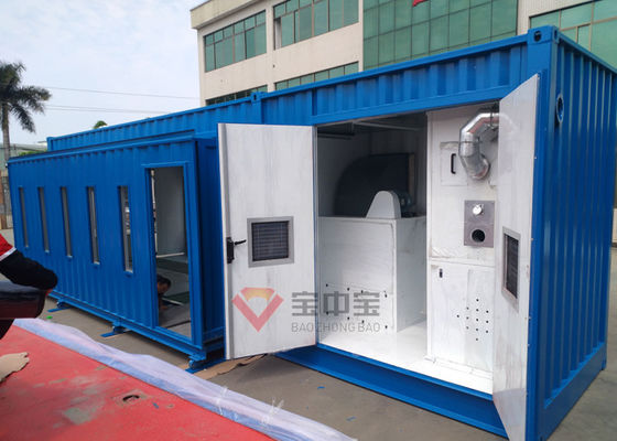 Gian hàng bình xịt di động Bơm hơi tự động sửa chữa mưa đá Gian hàng tự động Container sơn dễ dàng