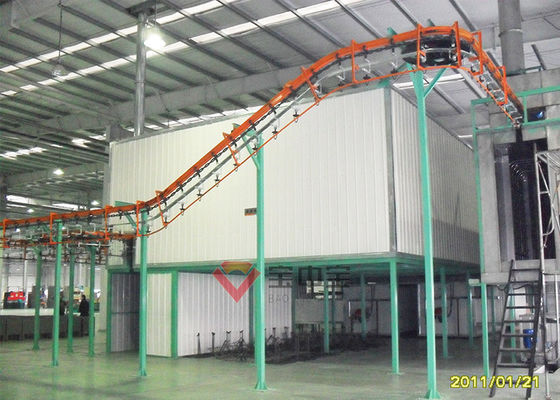 chất lượng Dây chuyền sản xuất sơn tĩnh điện trong phòng Big Whirlwind cho bộ phận máy tính nhà máy sản xuất
