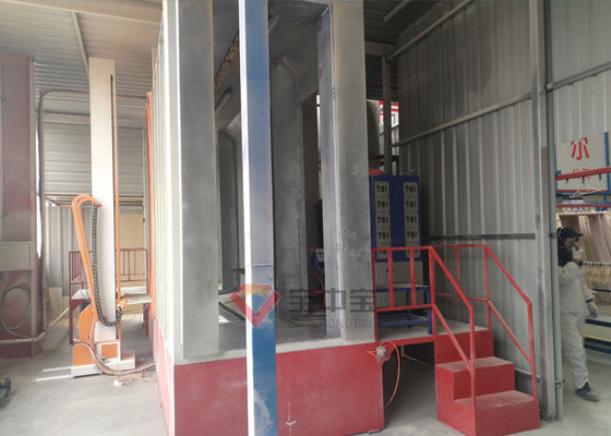 Thiết bị công nghiệp Dây chuyền sơn tĩnh điện tự động cho cửa kim loại