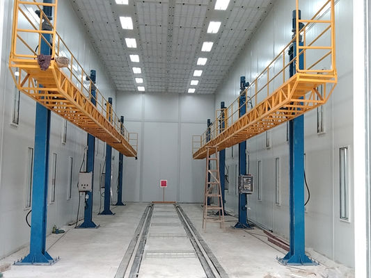 chất lượng Post Style Lifting Woking Platform Phòng chà nhám Thiết bị phụ trợ cho gian hàng sơn nhà máy sản xuất