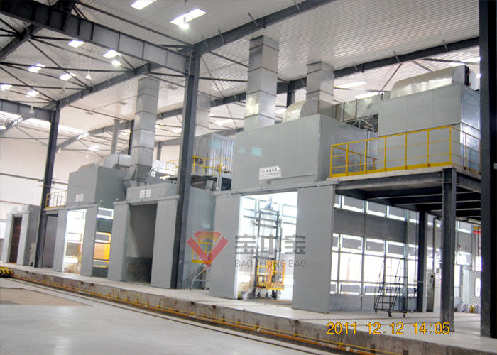 Dây chuyền sản xuất sơn phun bằng phòng nướng nhiệt độ cao cho xe trong quân đội